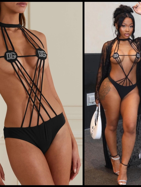 Dolce & Gabbana Other - Dolce & Gabbana One-Piece Swimsuit with Logo Disks